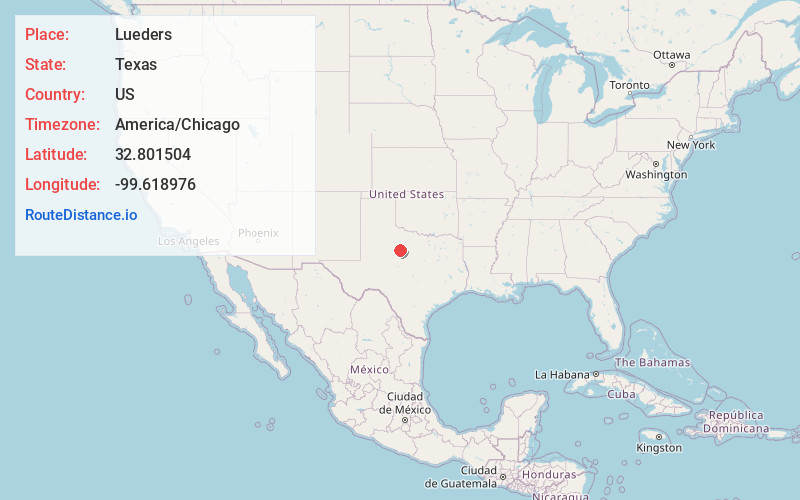 Map of Lueders