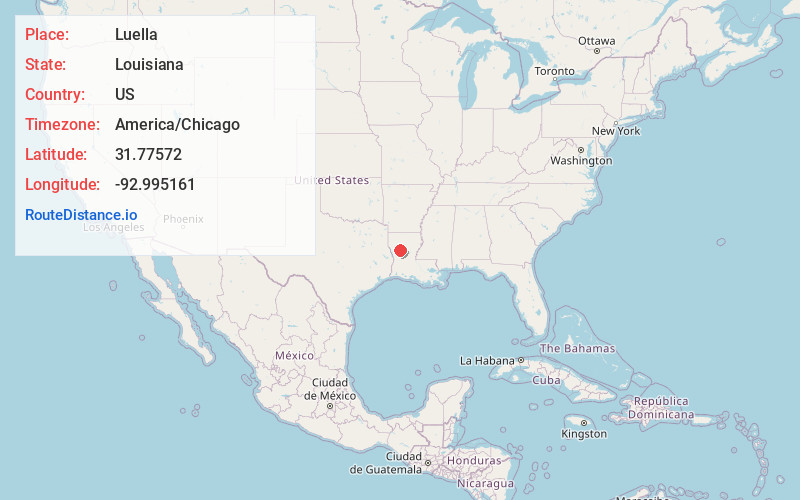 Map of Luella