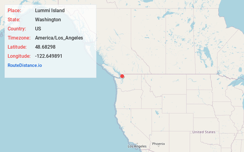 Map of Lummi Island