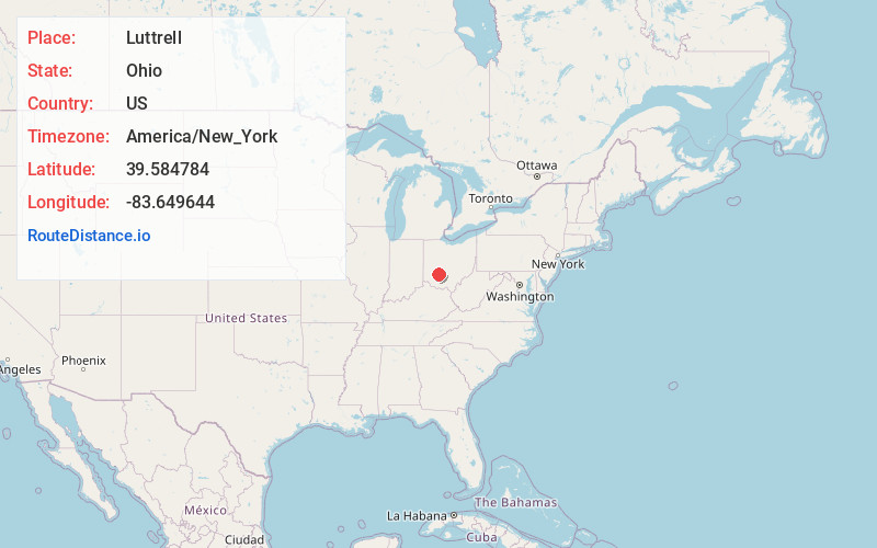 Map of Luttrell