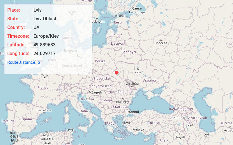 Map of Lviv