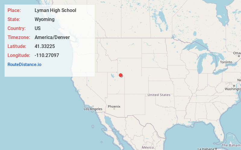 Map of Lyman High School