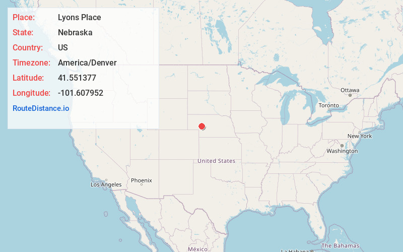 Map of Lyons Place