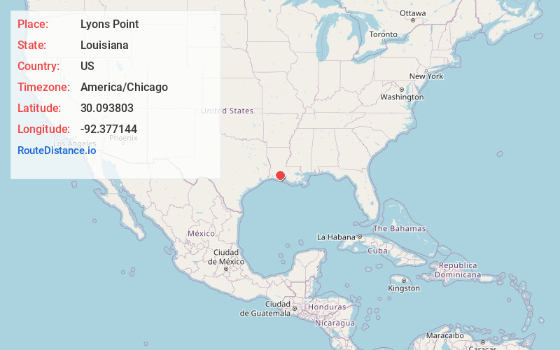 Map of Lyons Point