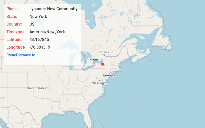 Map of Lysander New Community