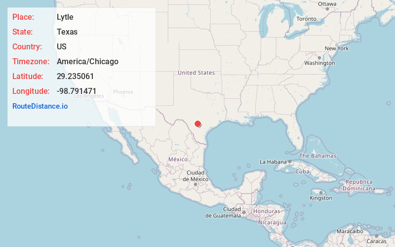 Map of Lytle