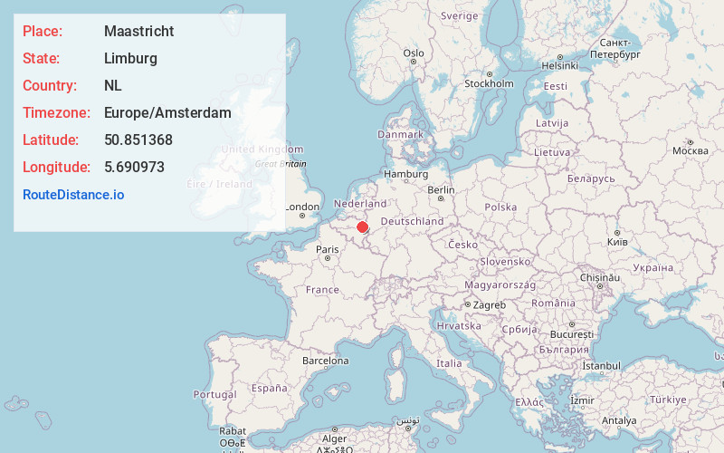 Map of Maastricht