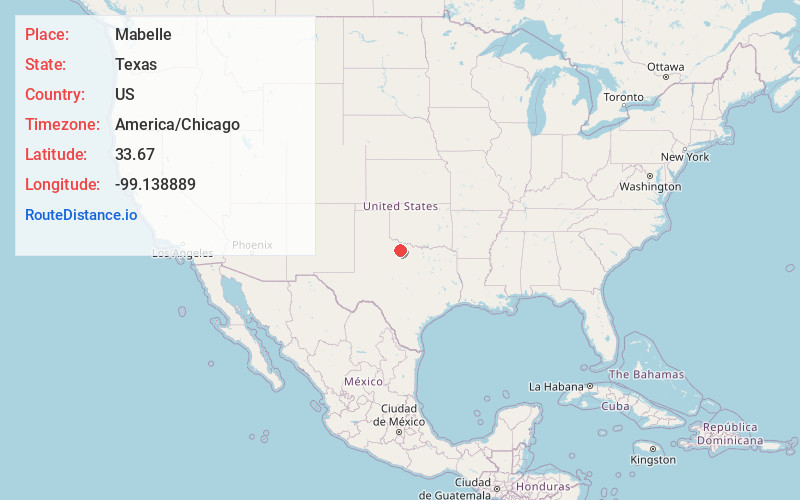 Map of Mabelle