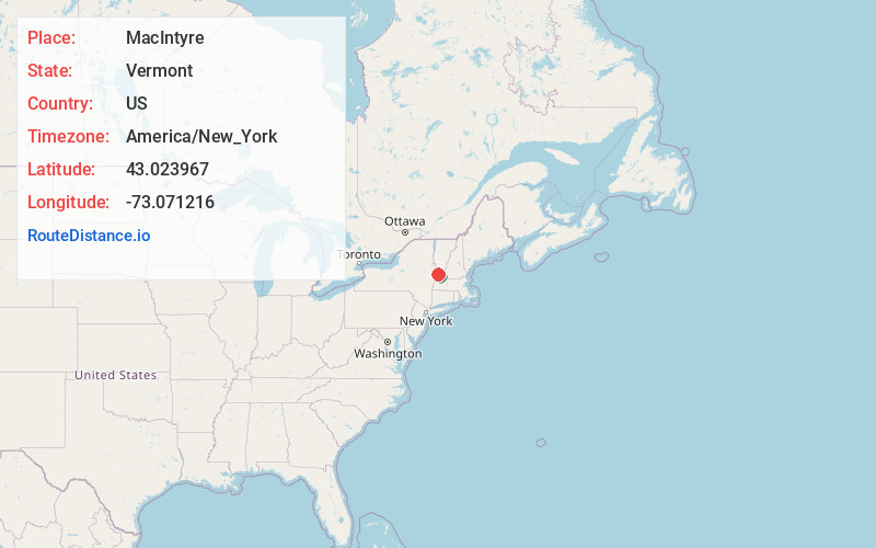 Map of MacIntyre
