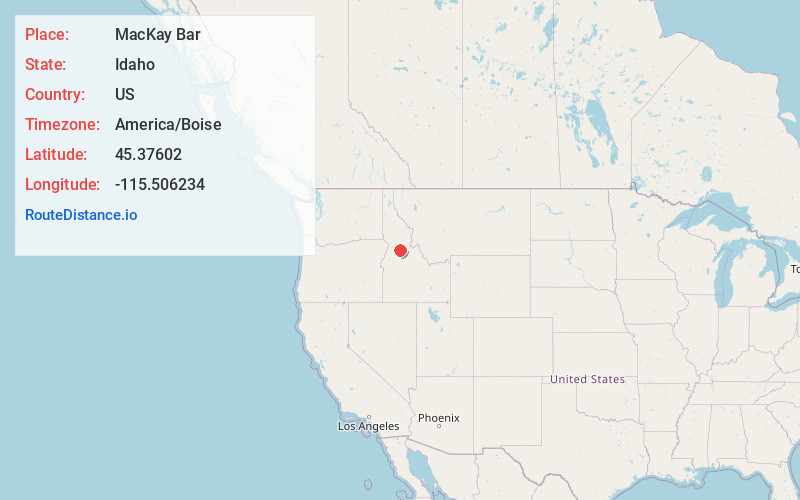 Map of MacKay Bar