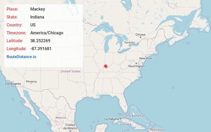 Map of Mackey