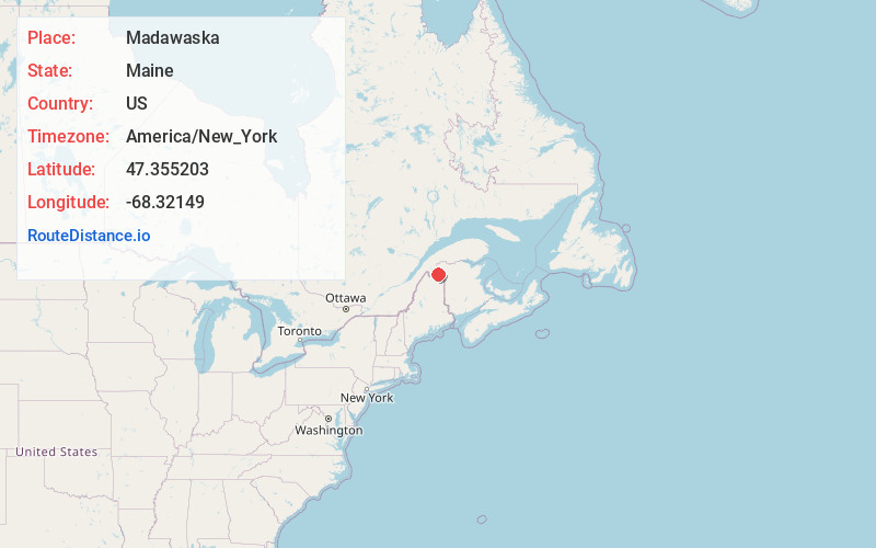 Map of Madawaska