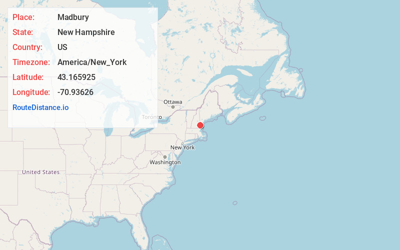 Map of Madbury