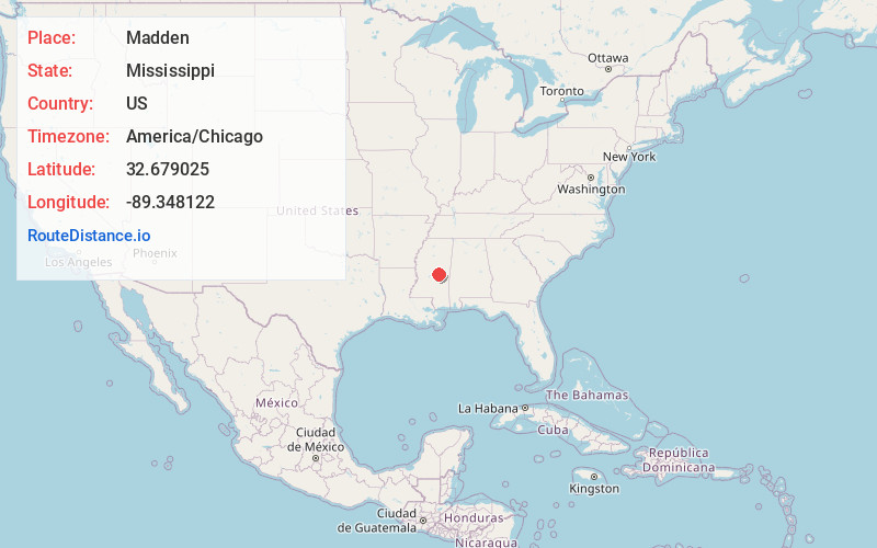 Map of Madden