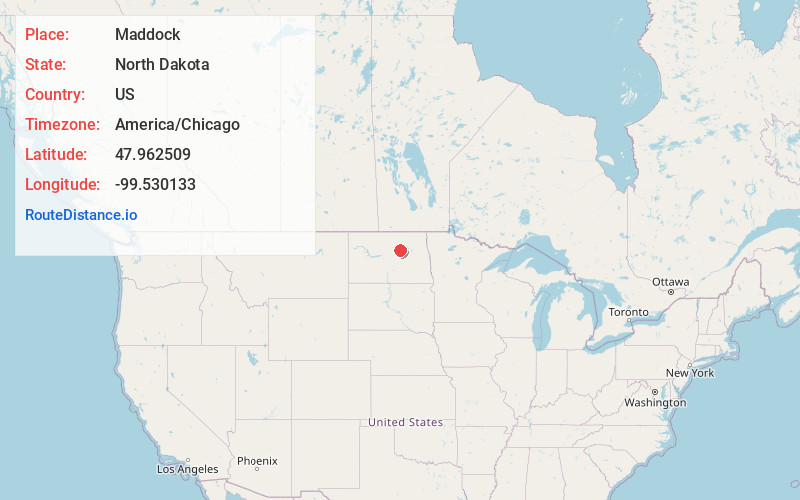 Map of Maddock