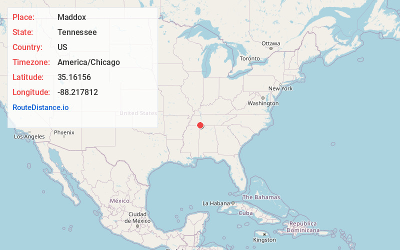 Map of Maddox