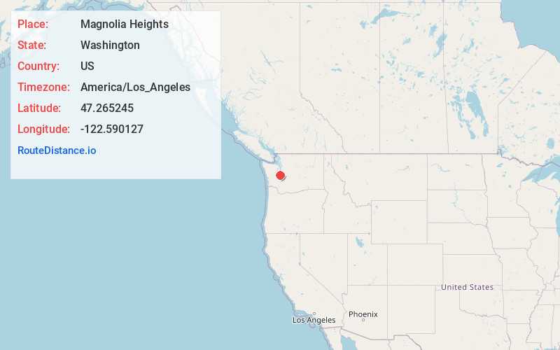Map of Magnolia Heights