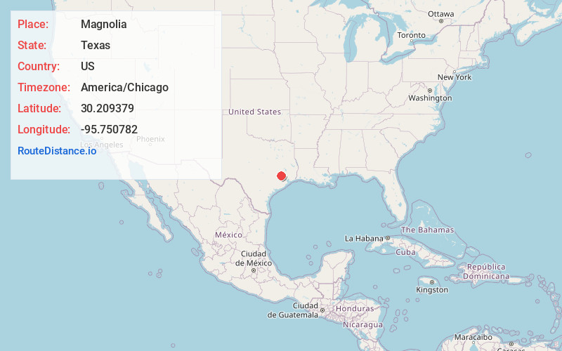 Map of Magnolia