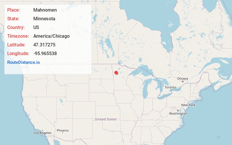 Map of Mahnomen