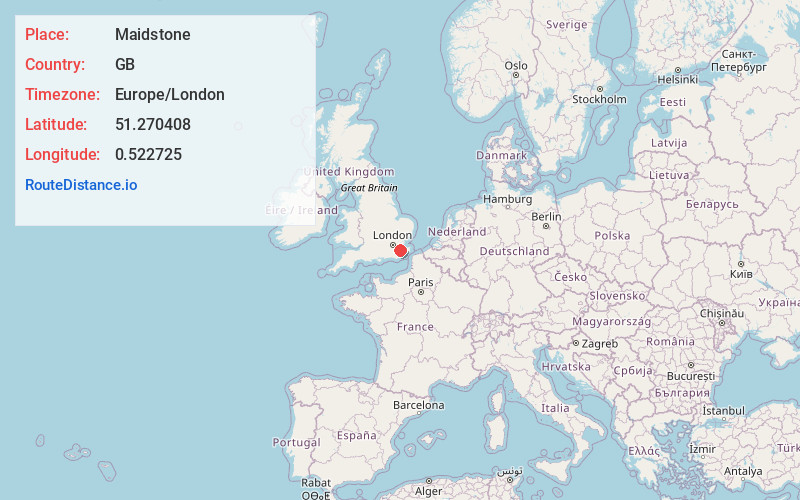 Map of Maidstone