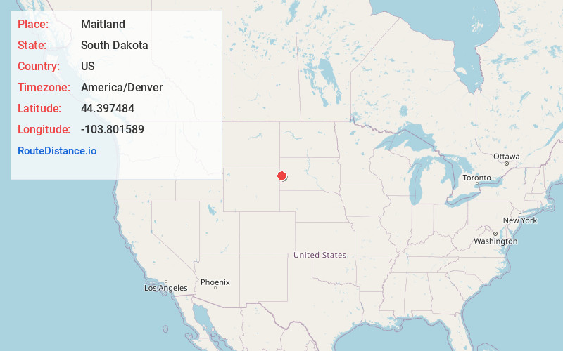 Map of Maitland
