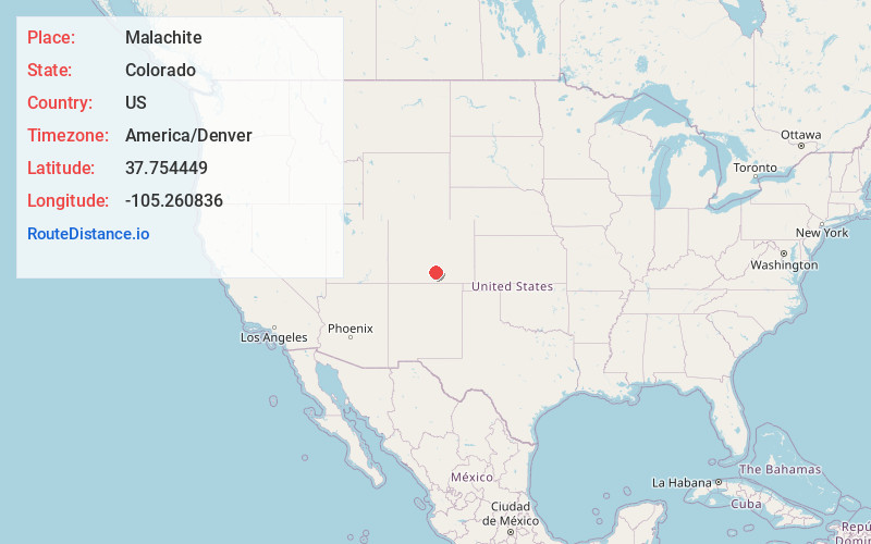 Map of Malachite