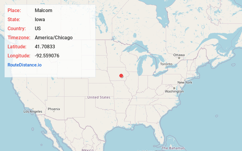 Map of Malcom