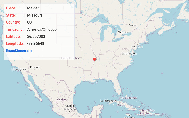 Map of Malden