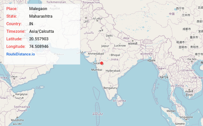 Map of Malegaon