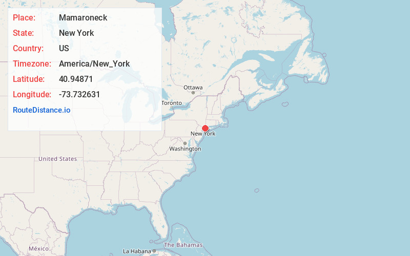 Map of Mamaroneck