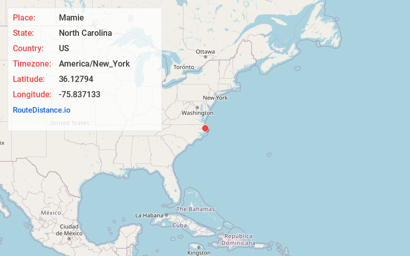 Map of Mamie