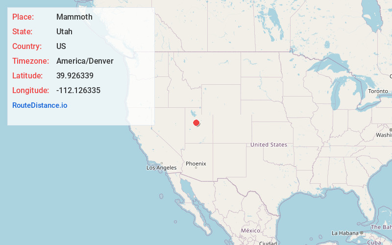Map of Mammoth