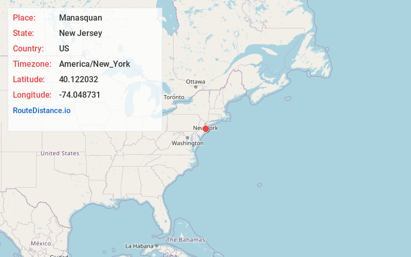 Map of Manasquan