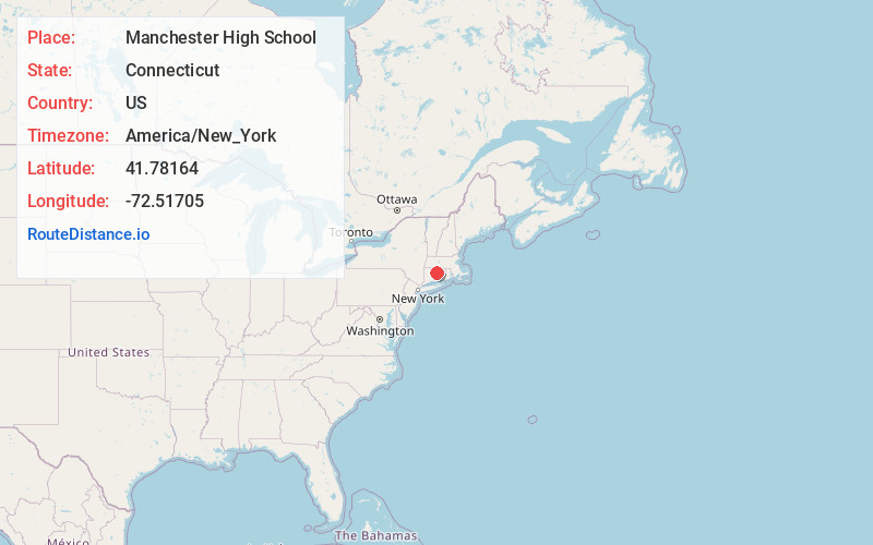 Map of Manchester High School