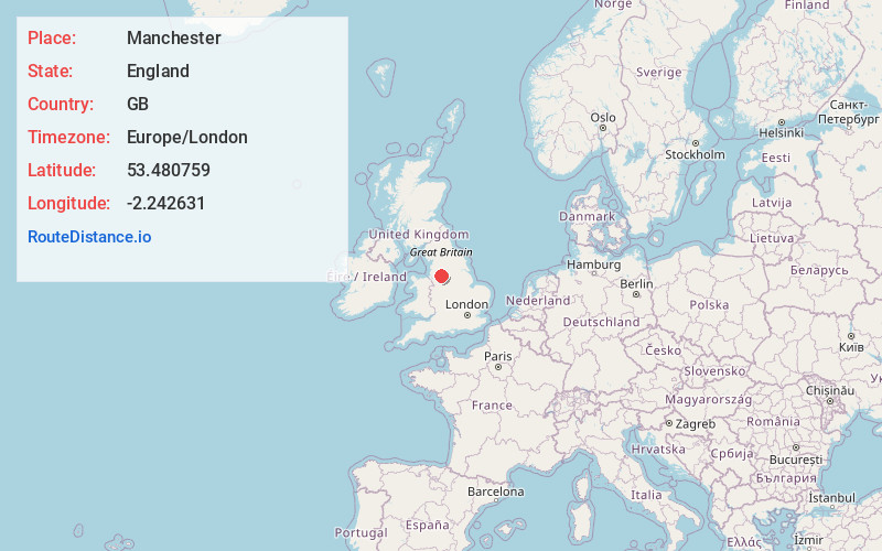 Map of Manchester
