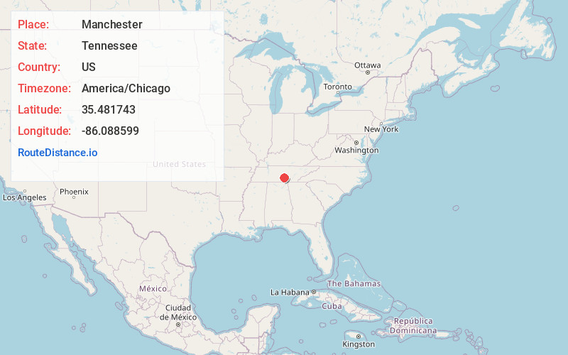 Map of Manchester