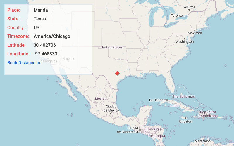 Map of Manda