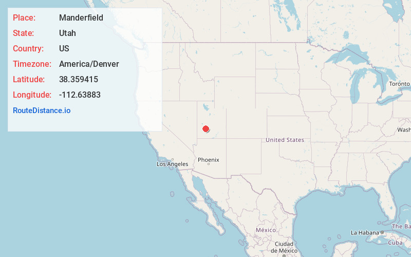 Map of Manderfield