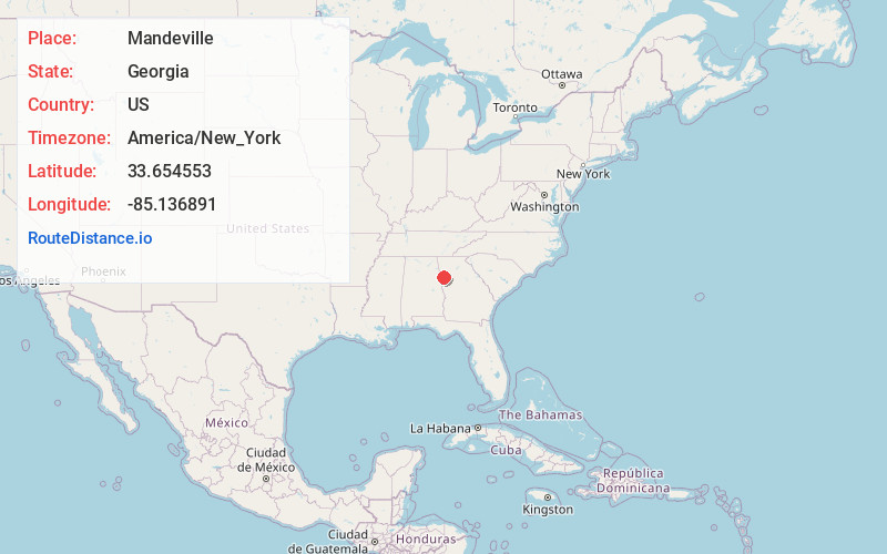 Map of Mandeville
