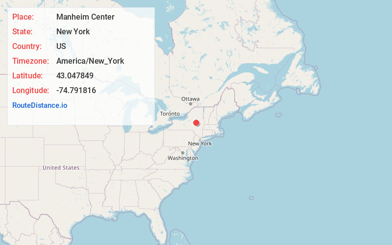 Map of Manheim Center