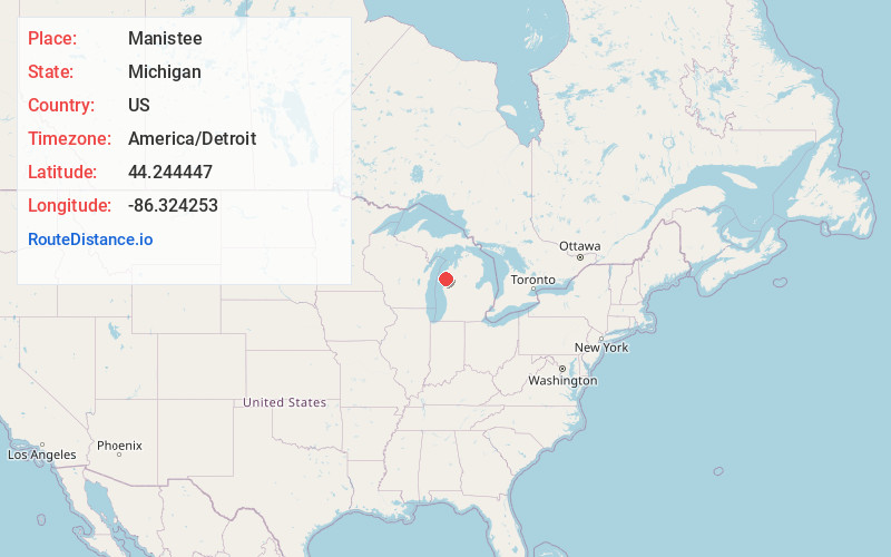 Map of Manistee