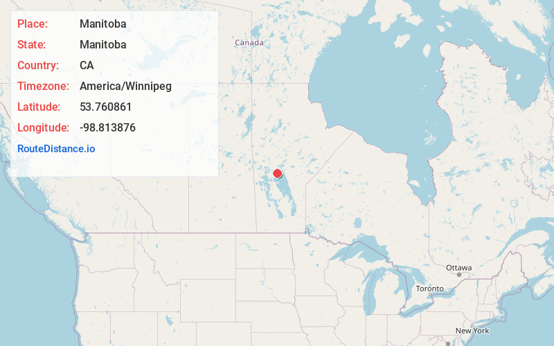 Map of Manitoba