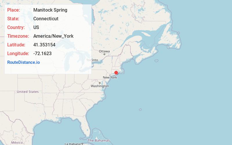 Map of Manitock Spring