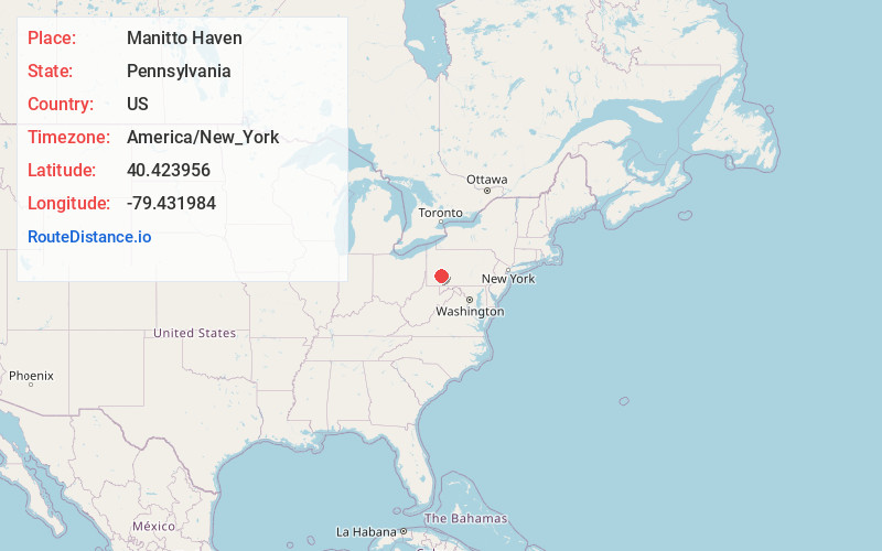Map of Manitto Haven