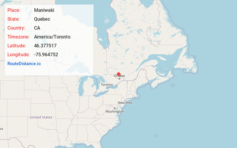 Map of Maniwaki