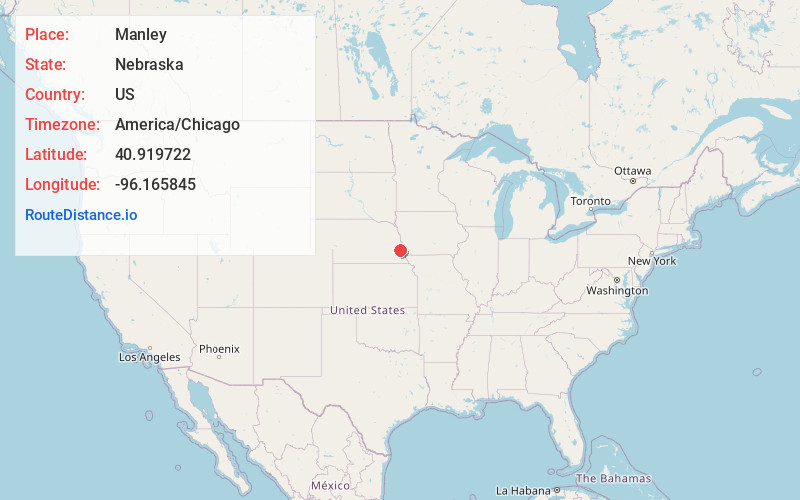 Map of Manley
