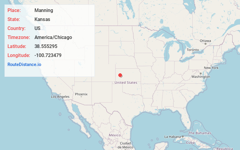 Map of Manning