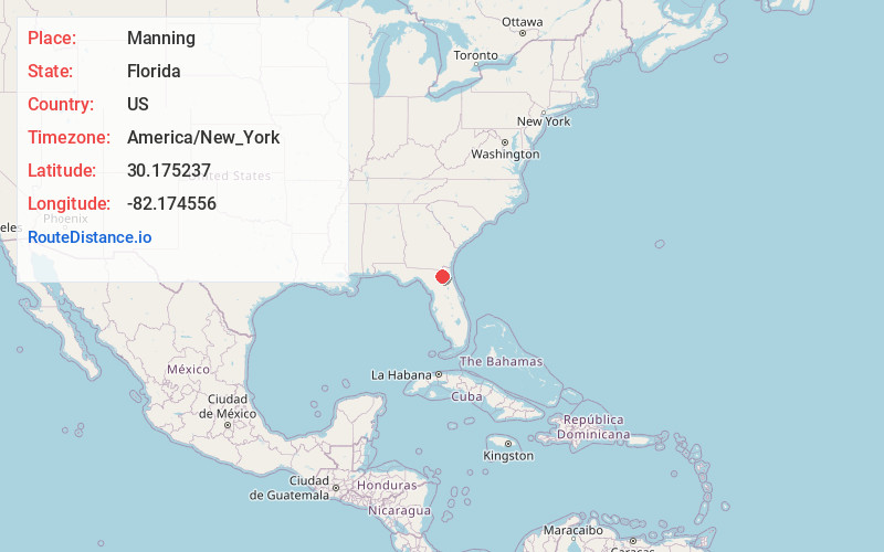 Map of Manning