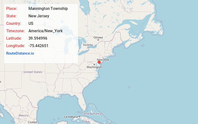 Map of Mannington Township