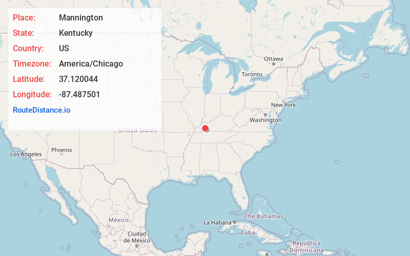Map of Mannington